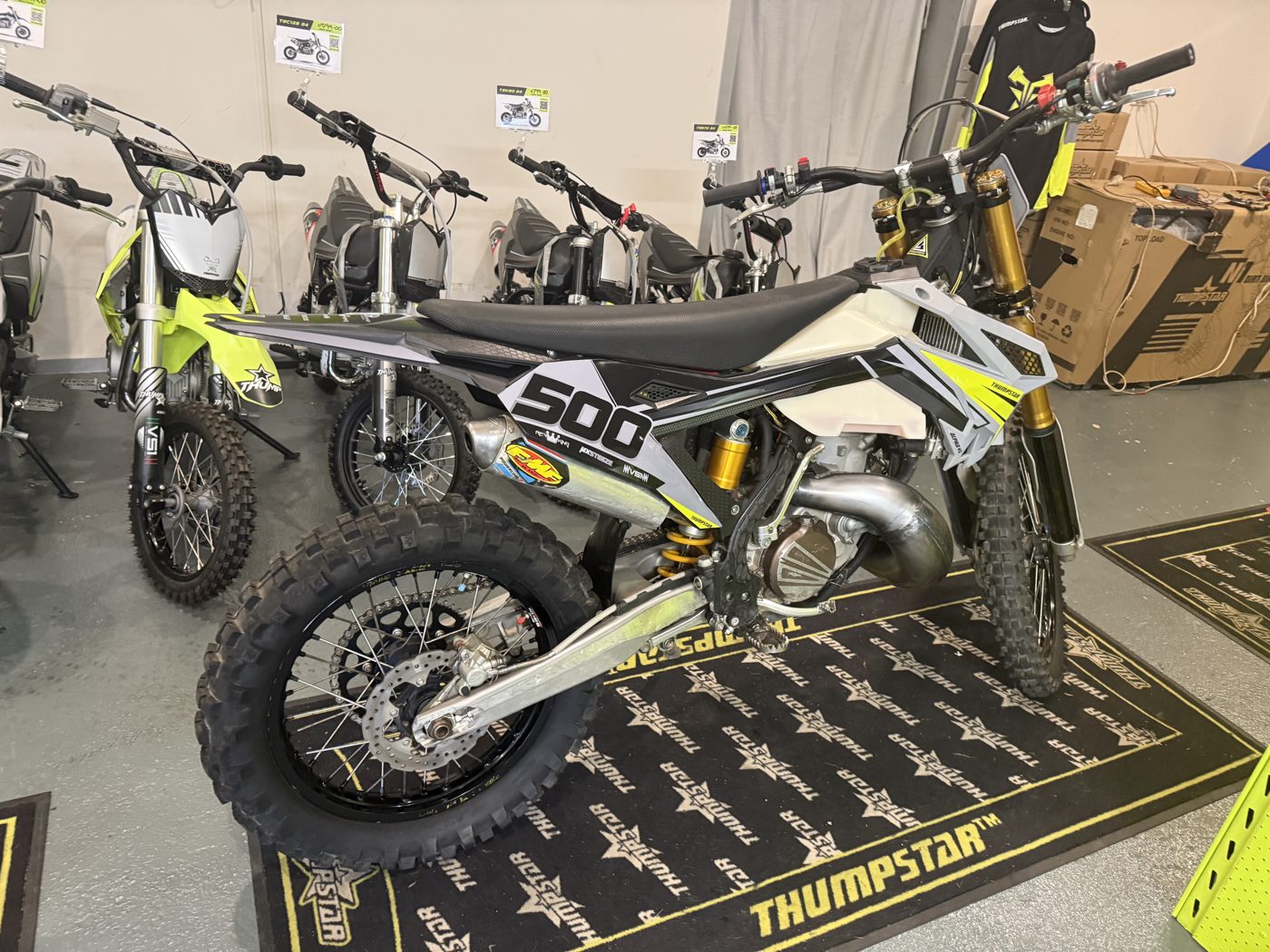 Thumpstar 500 two-stroke on display in store